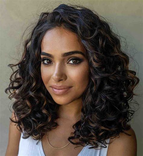 highlights black curly hair